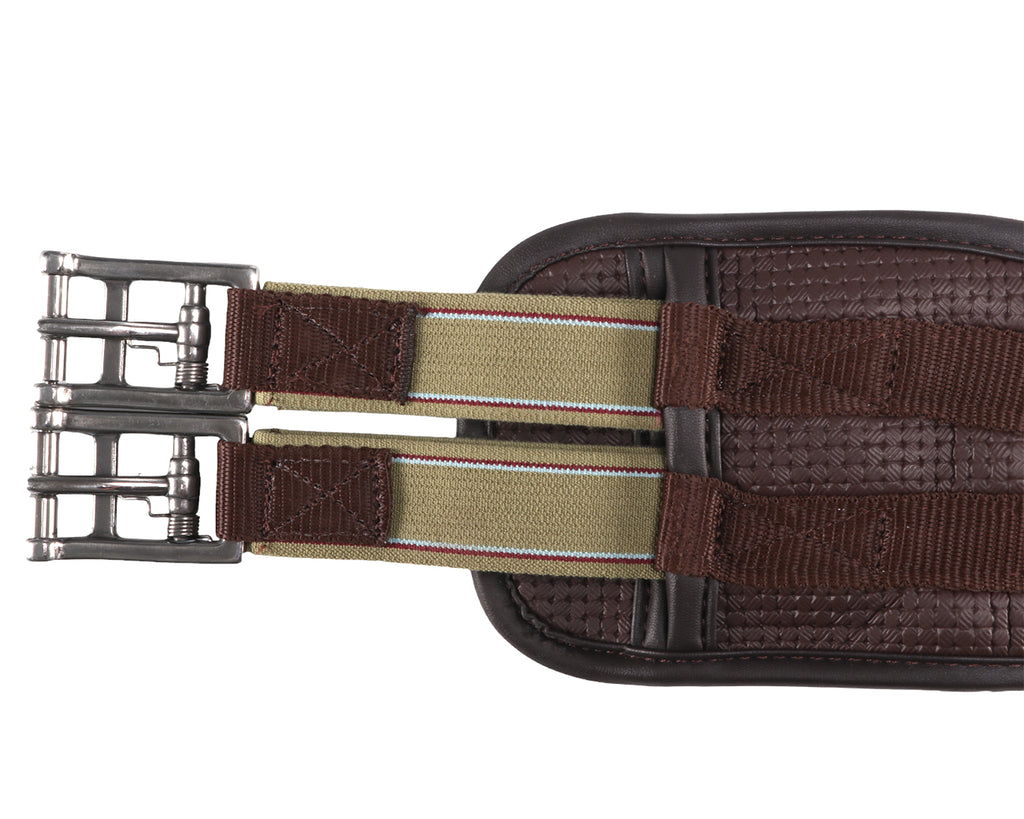 Equi-Prene Pressure Eze Girth Two Buckle Elastic - Brown