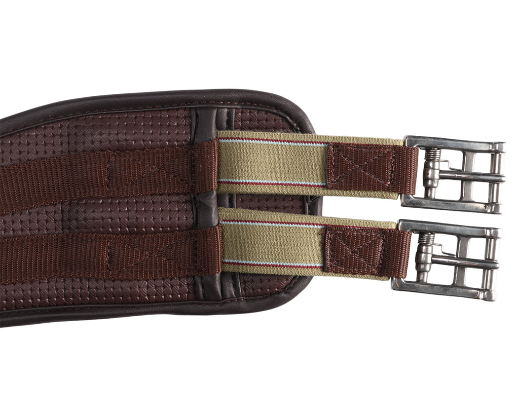 Equi-Prene Pressure Eze Girth Two Buckle Elastic - Brown