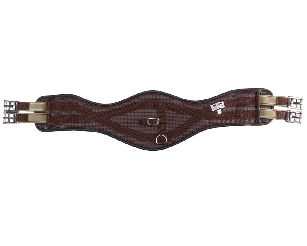 Equi-Prene Pressure Eze Girth Two Buckle Elastic - Brown