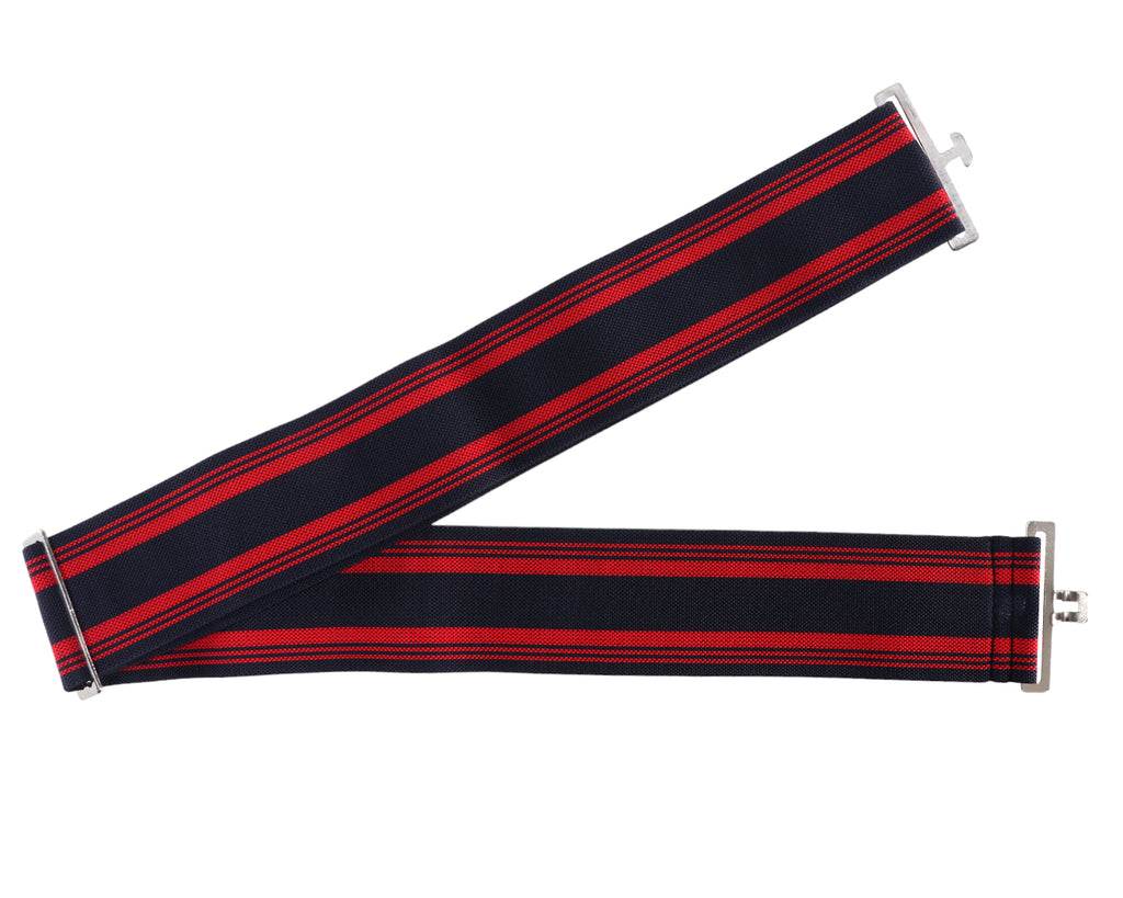 Elastic Rug Surcingle - Navy Red