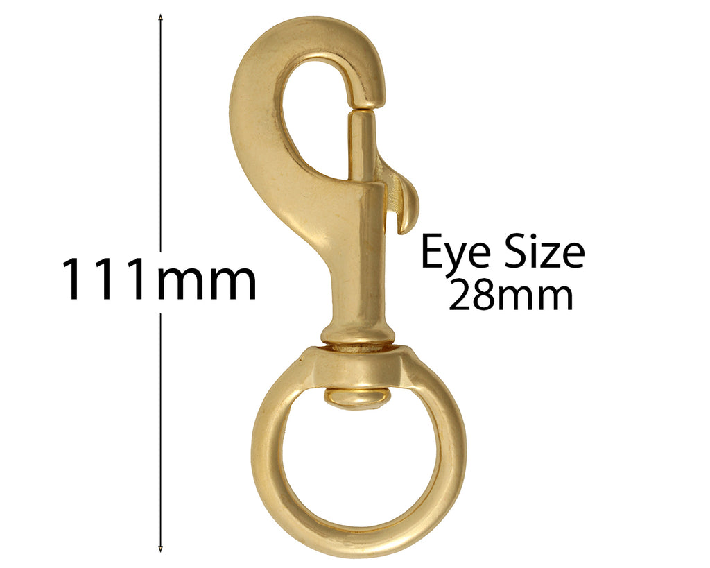 Brass Heavy Duty Round Eye Swivel Snaphooks