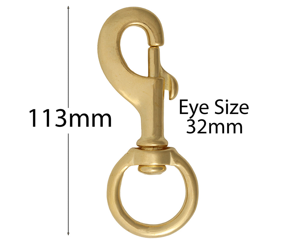 Brass Heavy Duty Round Eye Swivel Snaphooks