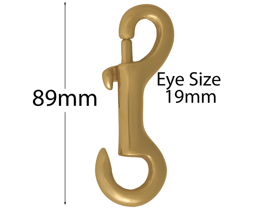 Brass Open Eye Snaphook