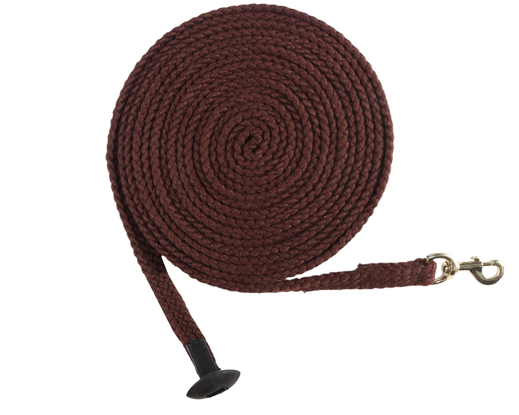 Cottonfields Lunge Rein - Brown