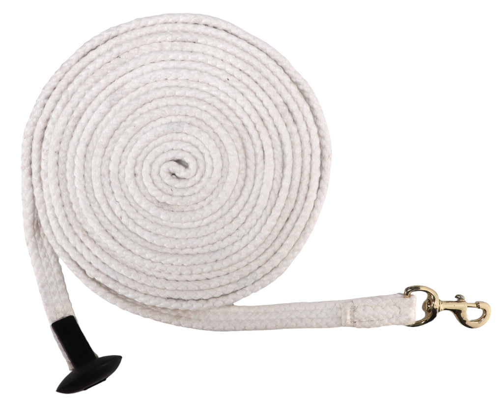 Cottonfields Lunge Rein - White