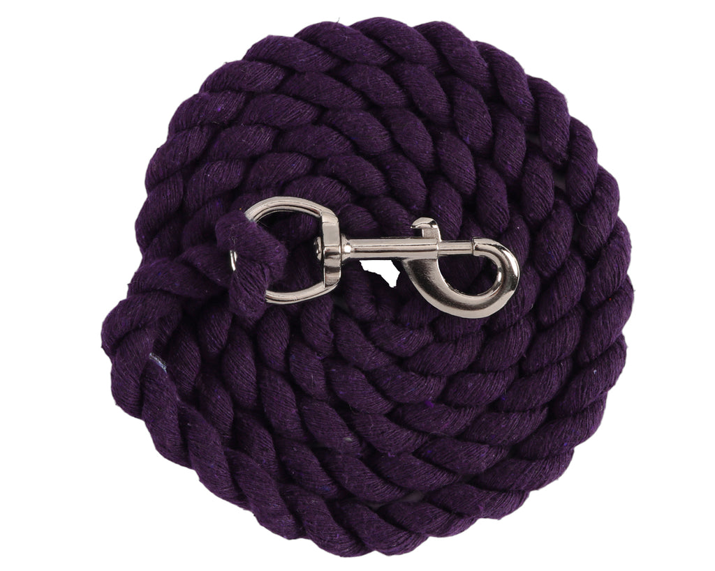 STC 3/4" Cotton Lead Rope Assorted Colours - 8'