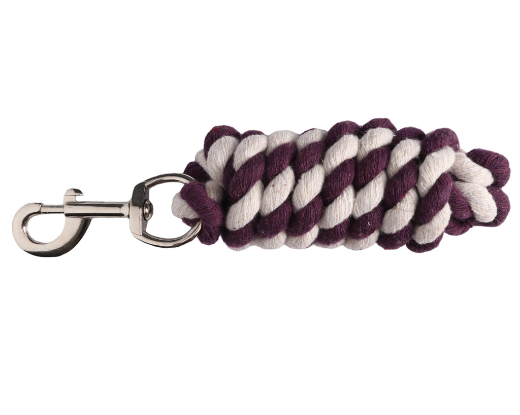 STC 3/4" Cotton Lead Rope Assorted Colours - 8'