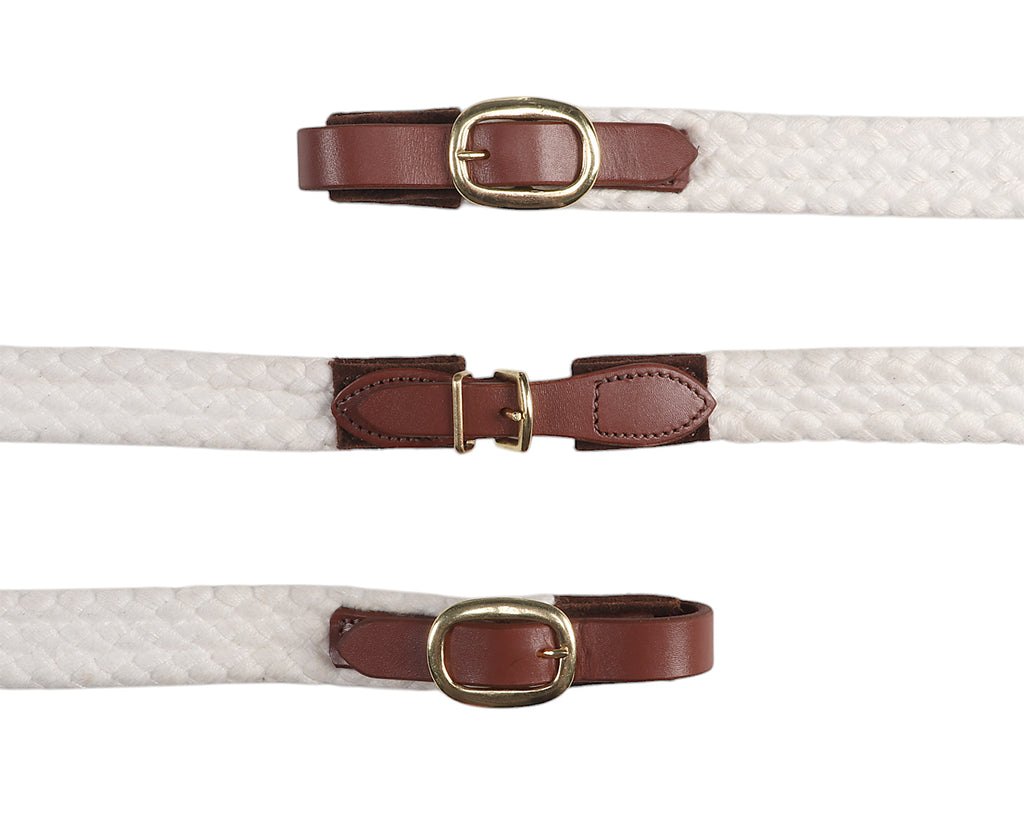 Cottonfields Hack Reins - White