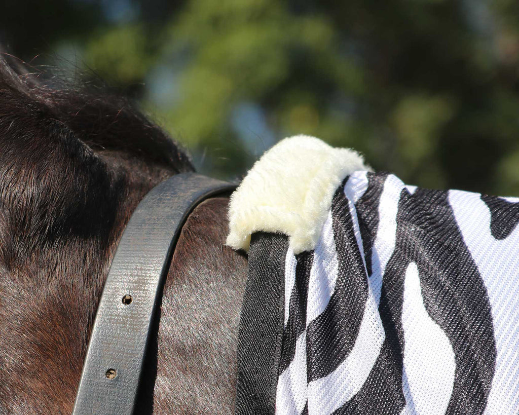 Kool Master Fly Mesh Horse Rug Combo - Zebra Print