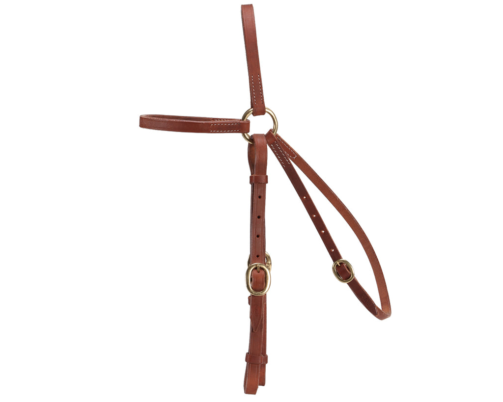 Fort Worth 5/8" Barcoo Bridle Head made from Harness Leather