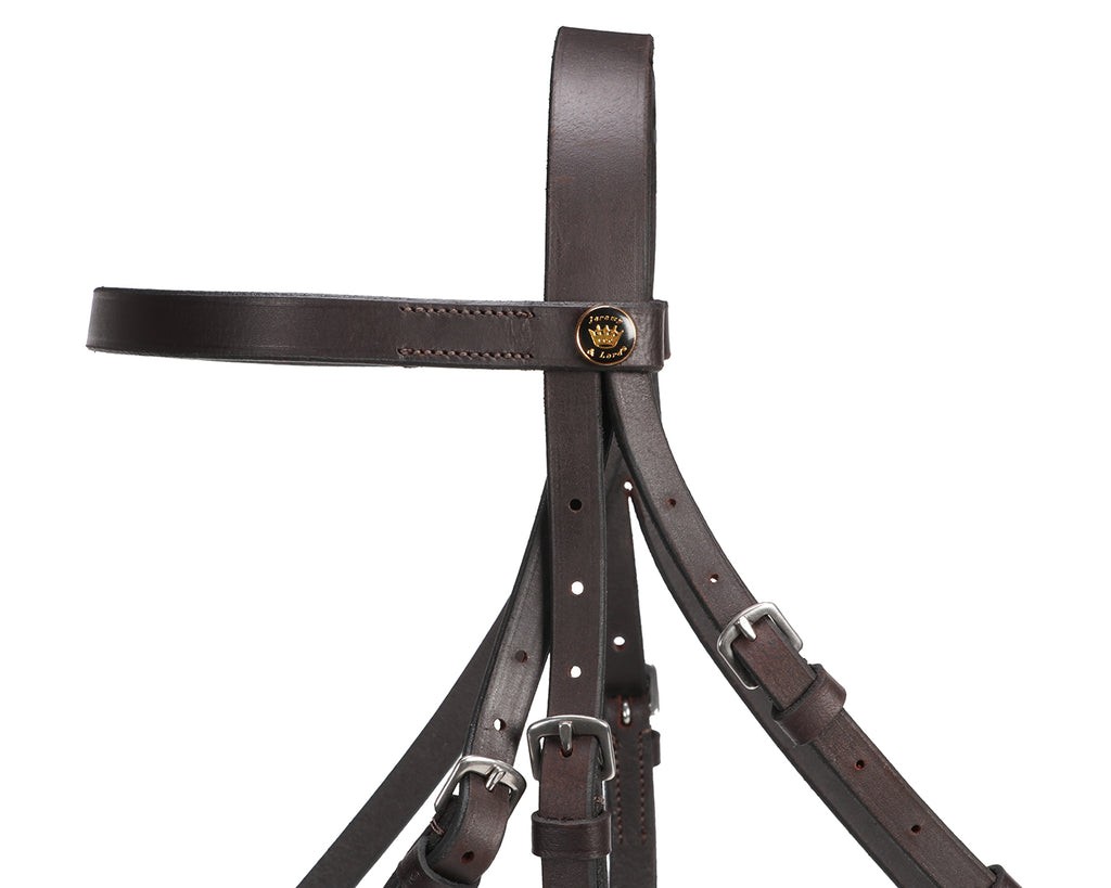 Jeremy & Lord Snaffle Bridle - Brown Leather