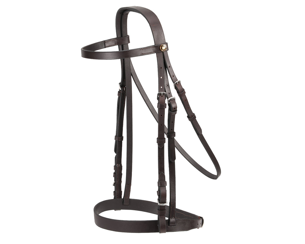 Jeremy & Lord Snaffle Bridle - Brown Leather