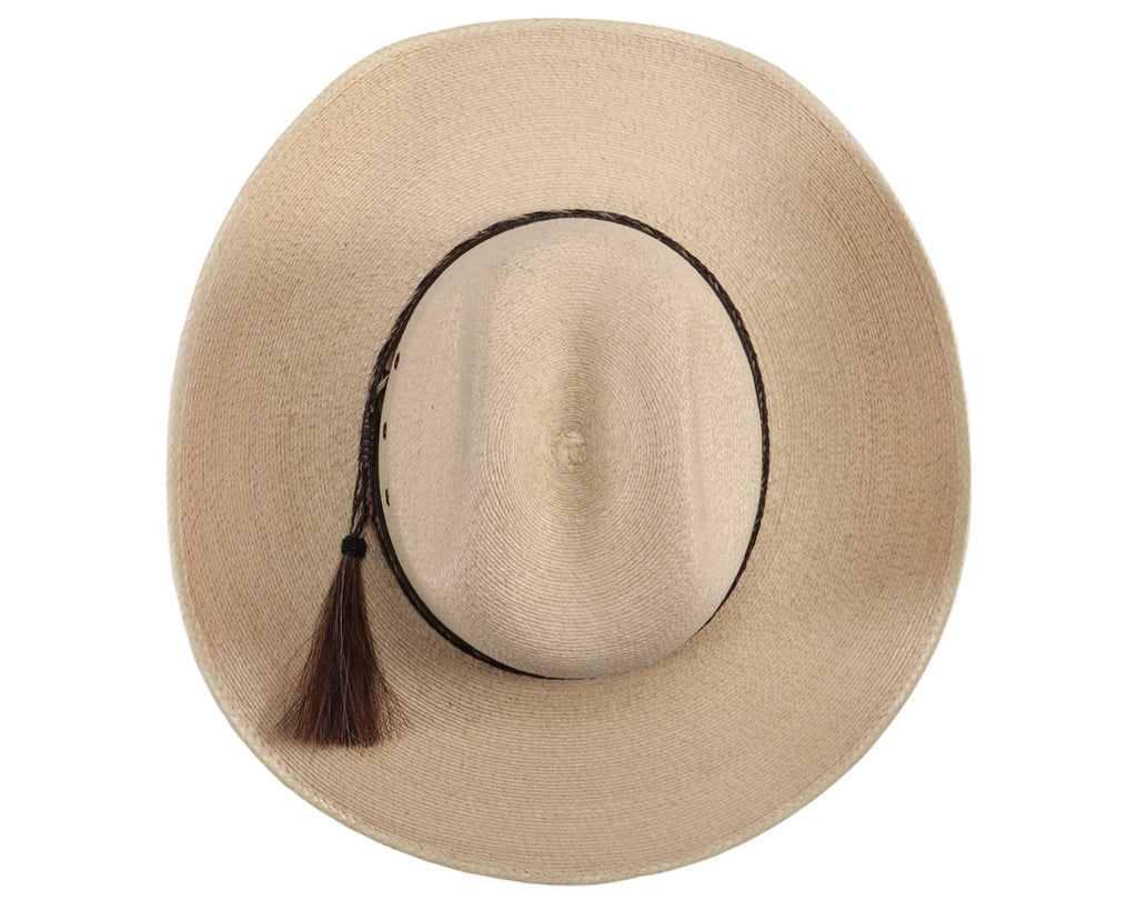 Stetson Ironbark Straw Tripilla Hat, image showing top of hat