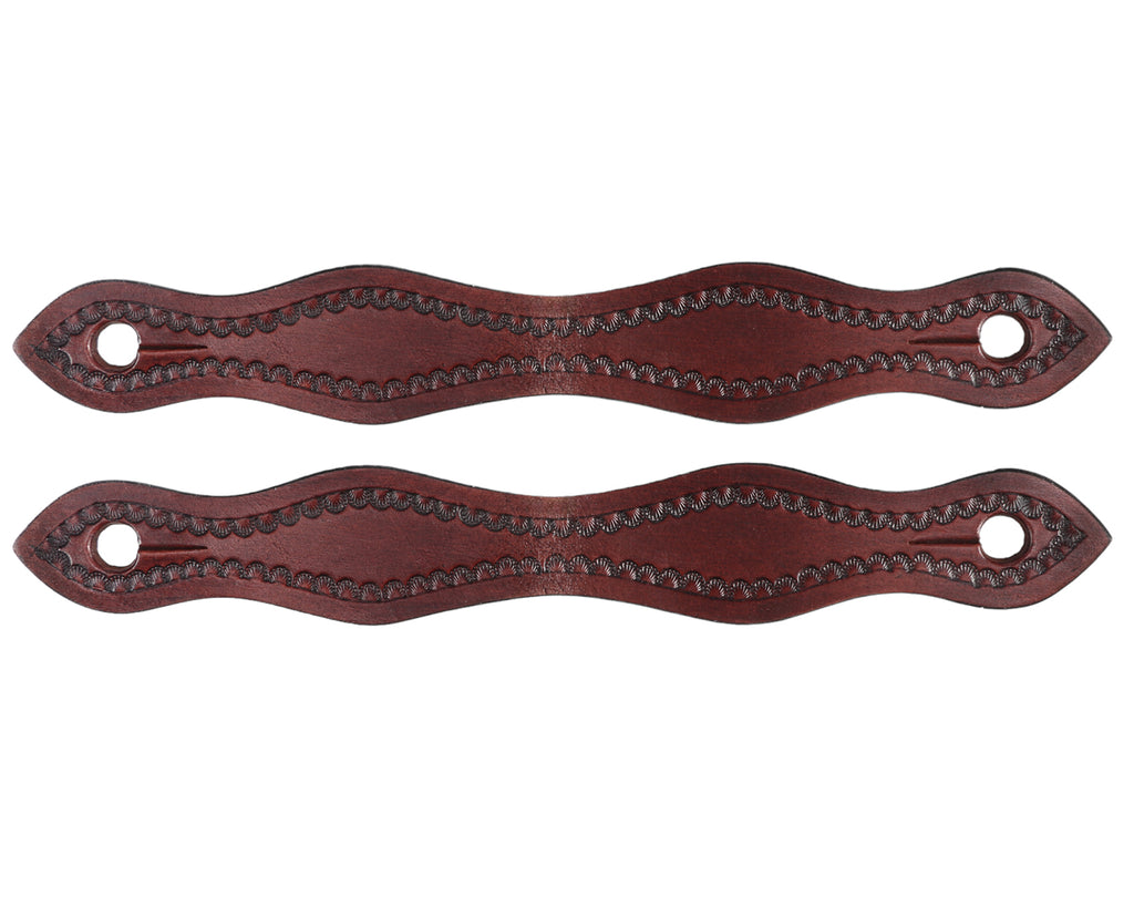 Texas-Tack Hand Tooled Slobber Straps