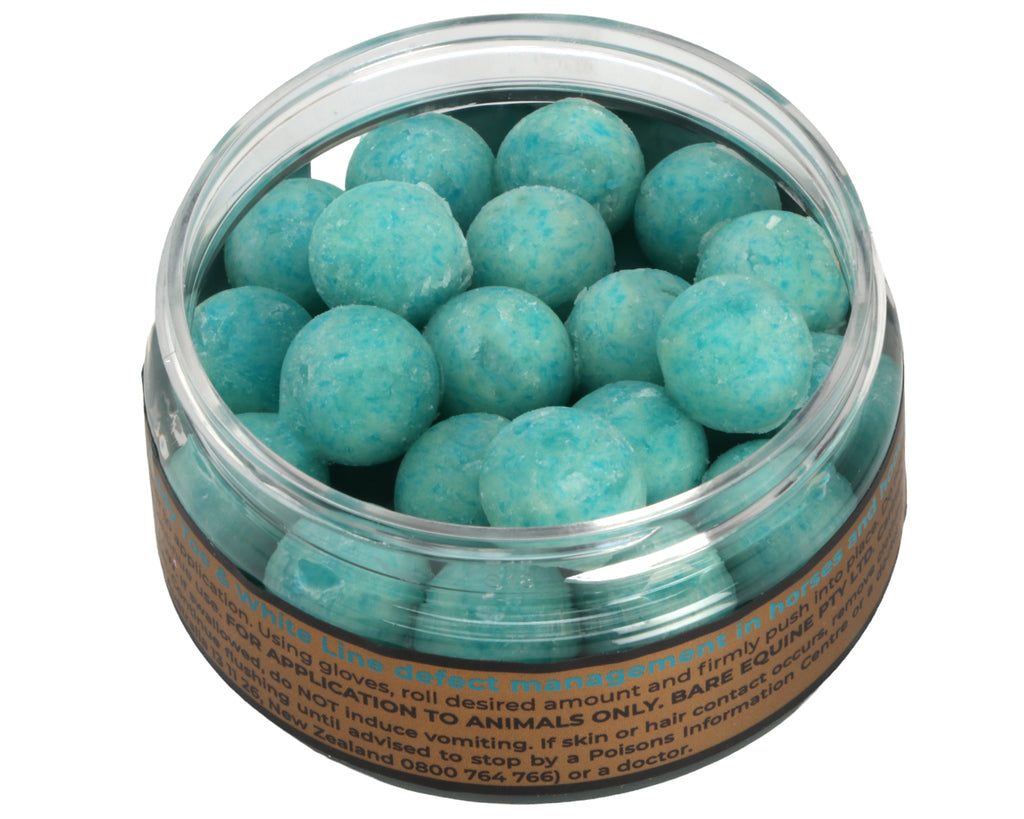 Beeswax Blue Balls: Hoof Repair Solution for Equine Foot Health - 40 Pack