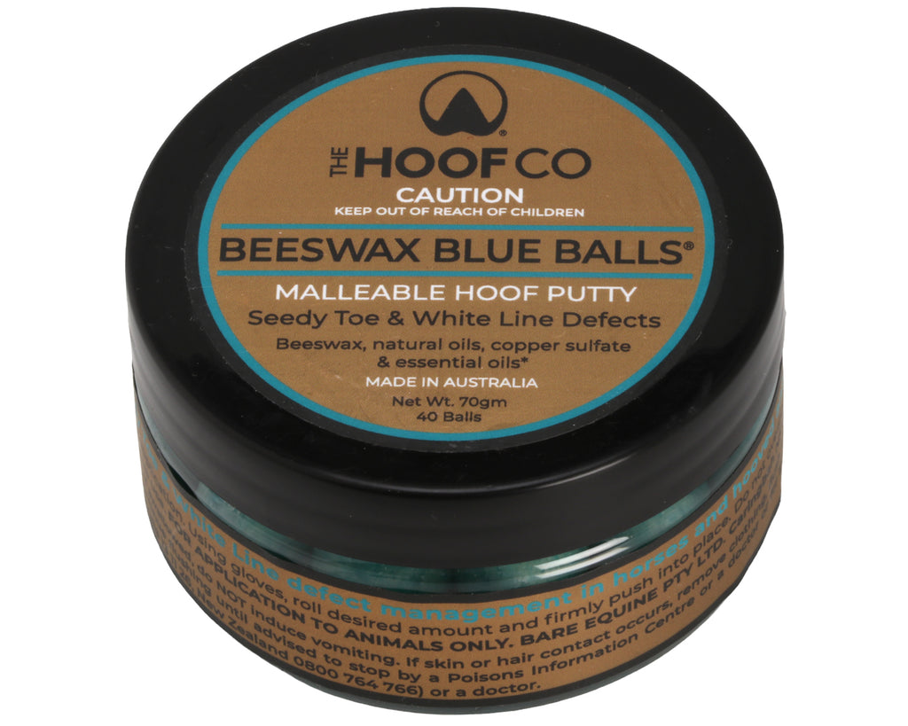 Beeswax Blue Balls: Hoof Repair Solution for Equine Foot Health - 40 Pack