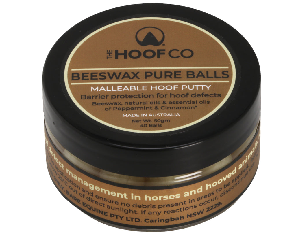 Beeswax Pure Balls: Natural Hoof Defect Management Solution - 40 Pack