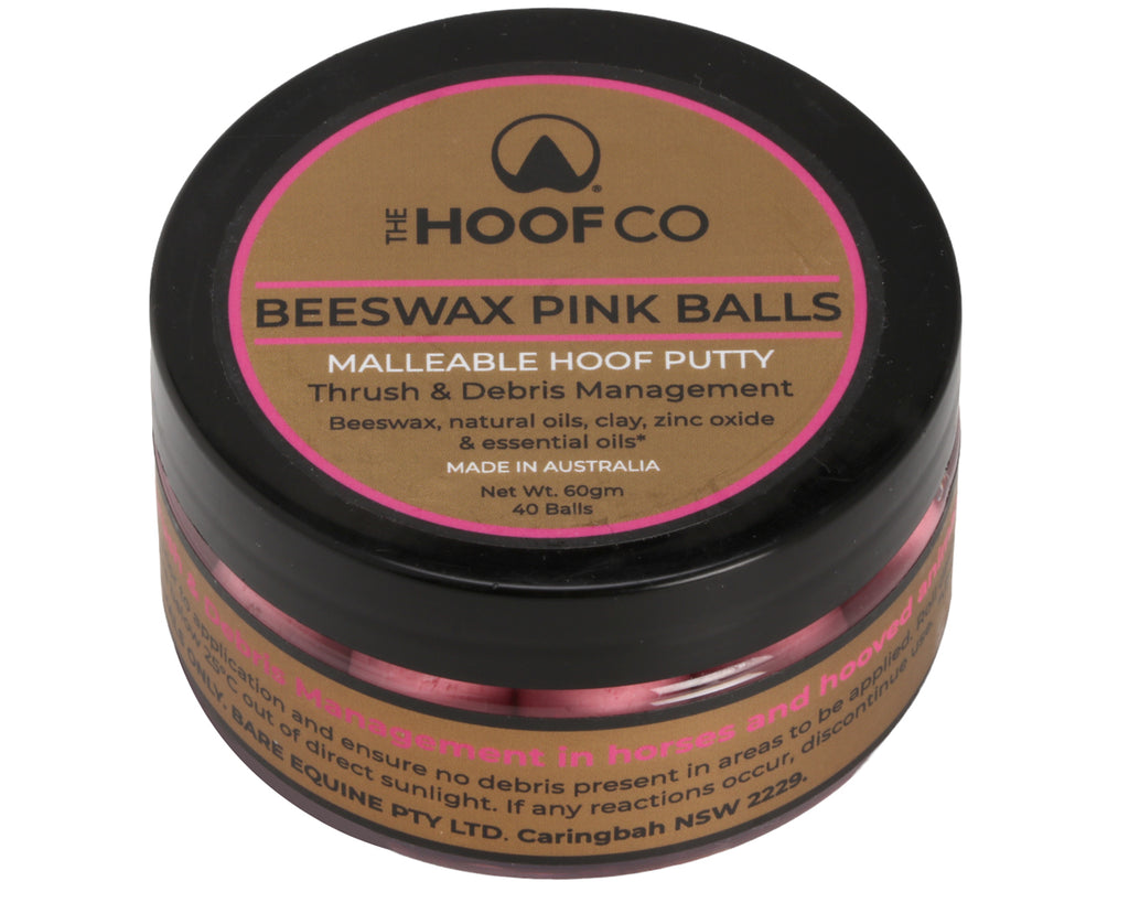 Beeswax Pink Balls: Innovative Hoof Putty for Thrush Management - 40 Pack