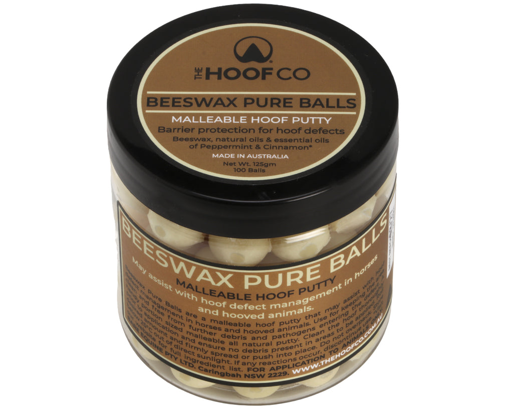 Beeswax Pure Balls: Natural Hoof Defect Management Solution - 100 Pack