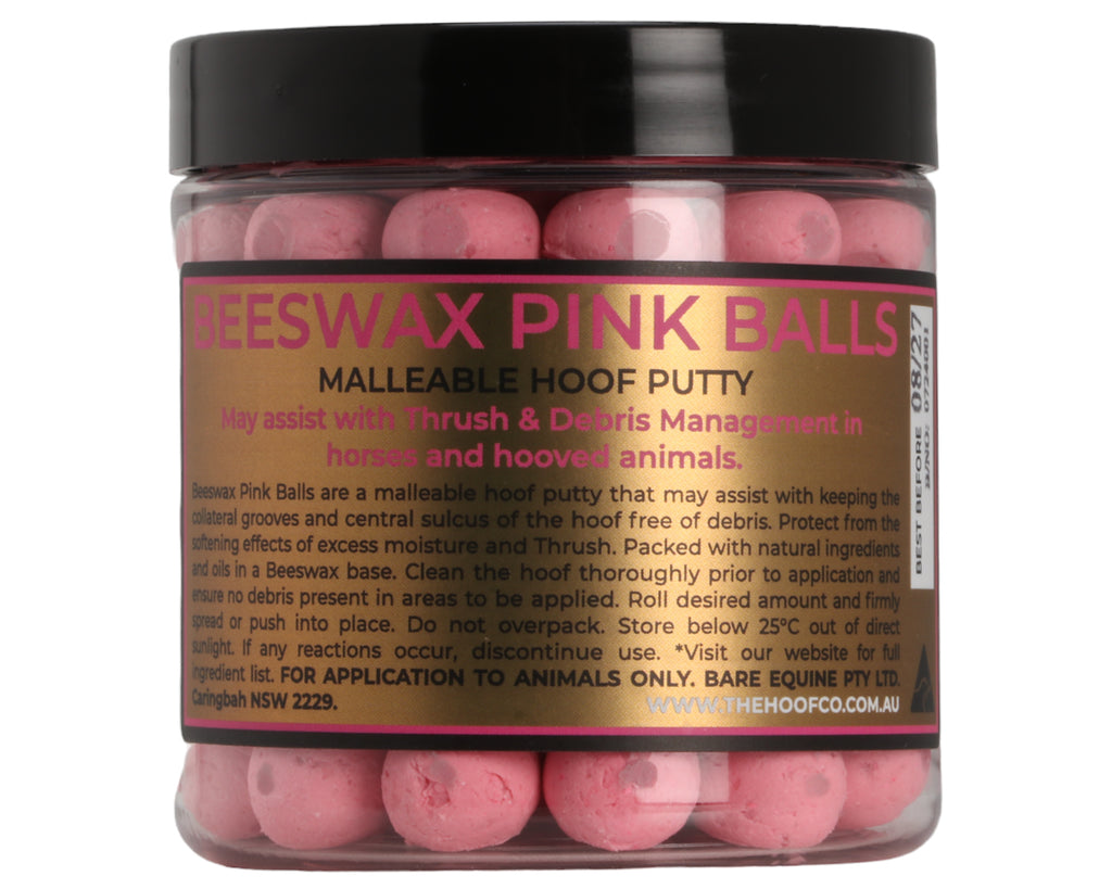 Beeswax Pink Balls: Innovative Hoof Putty for Thrush Management - 100 Pack