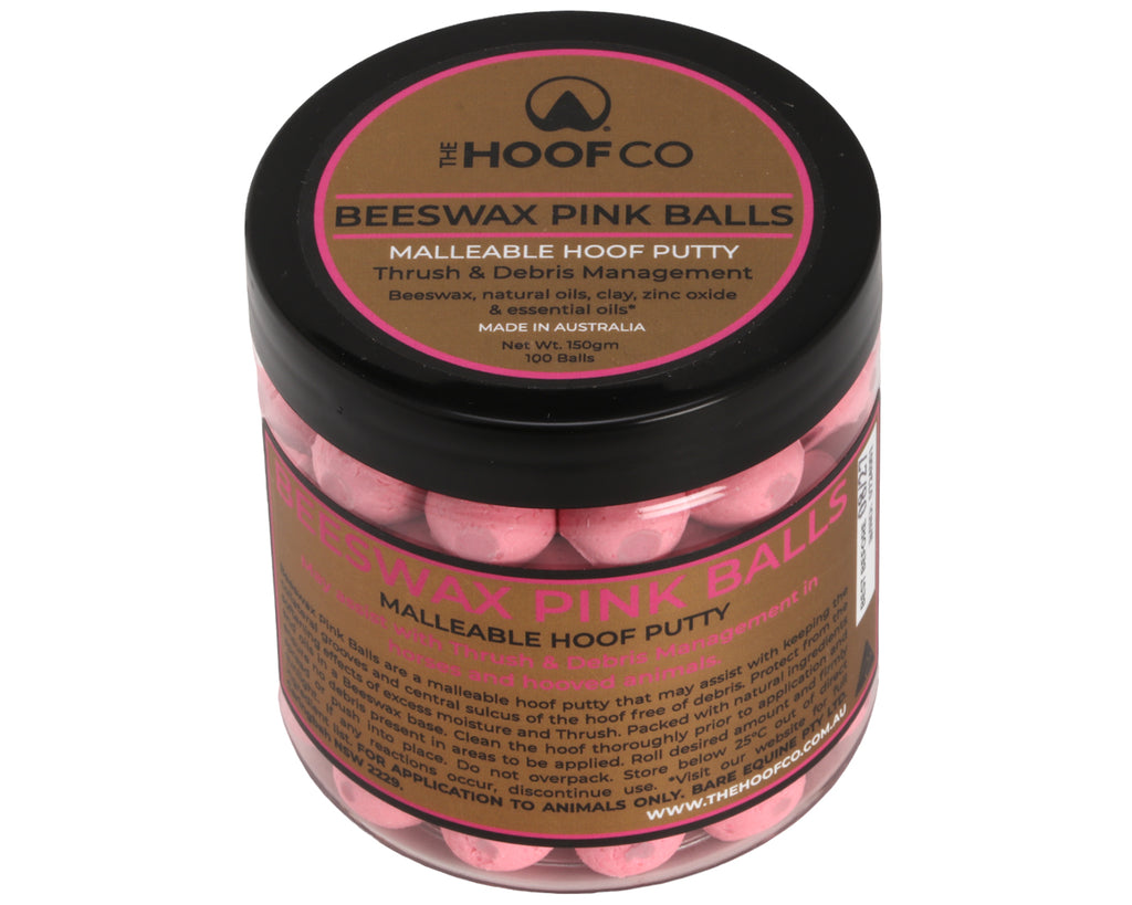 Beeswax Pink Balls: Innovative Hoof Putty for Thrush Management - 100 Pack