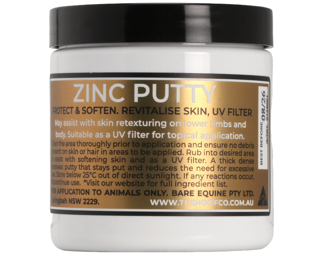 Zinc Putty: Smooth Skin & UV Filter for Equine Care - 300g