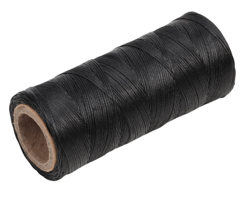 STC Waxed Thread - 100m Roll, image showing black thread