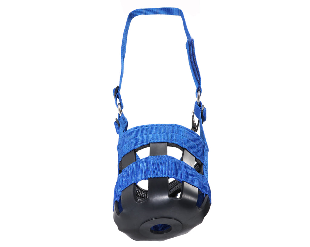 Equi-Prene Grazing Muzzle w/Rubber - Blue