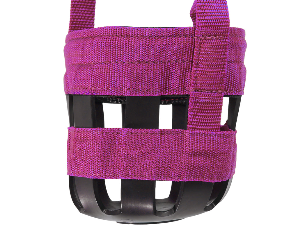 Equi-Prene Grazing Muzzle w/Rubber - Hot Pink