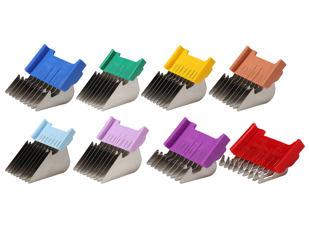 Wahl 5 in 1 Guide Comb Set of 8 in Stainless Steel