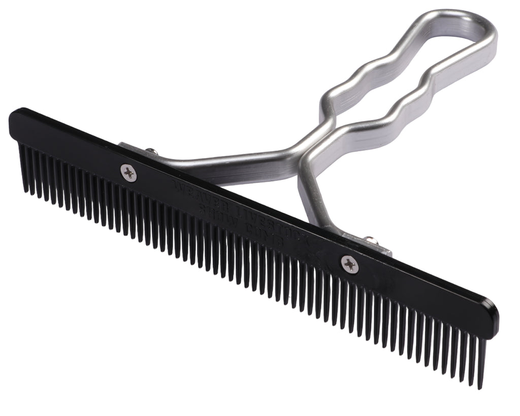 Weaver Show Comb Black Plastic w/Aluminium