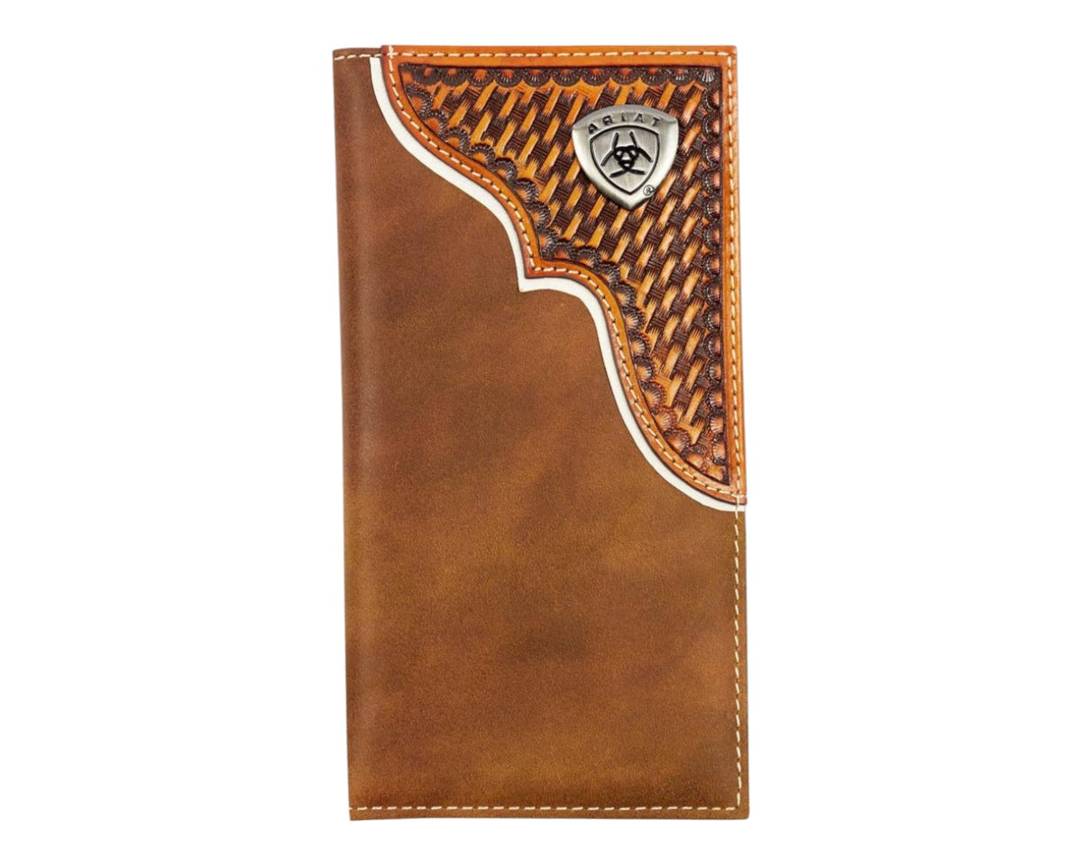 Ariat Rodeo Wallet - Weave Overlay – Greg Grant Saddlery