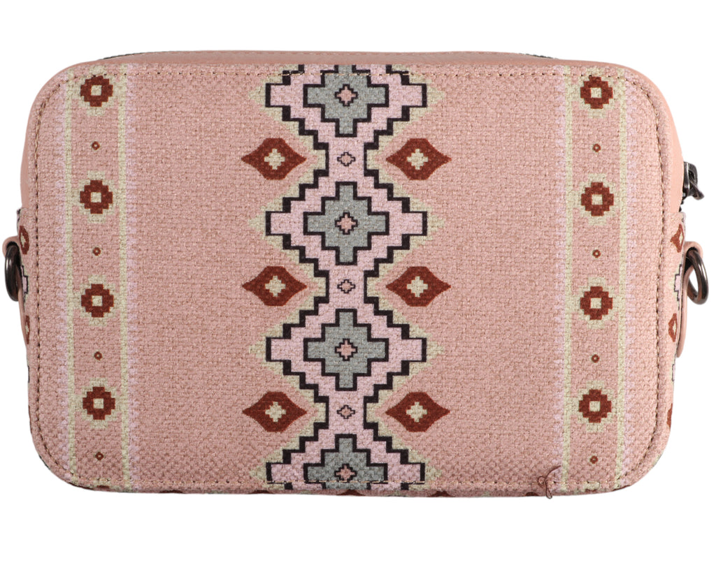 Wrangler Southwestern Crossbody Wallet Bag - Pink