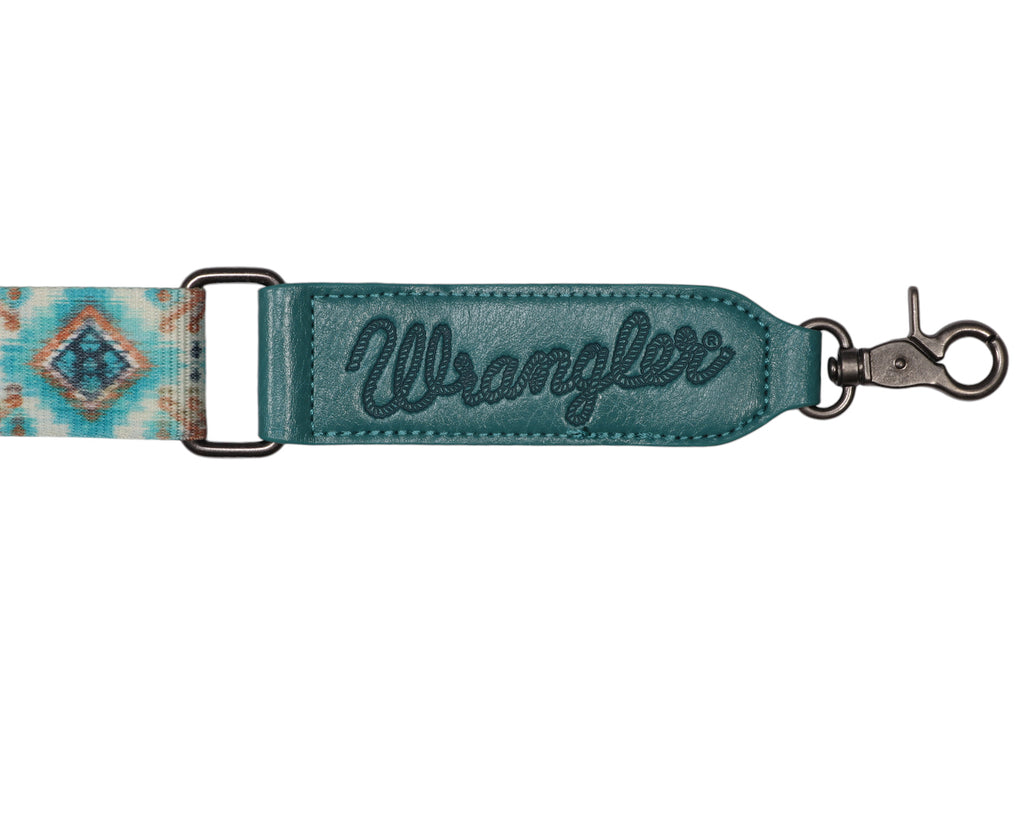 Wrangler Aztec Crossbody Tote Bag - Turquoise