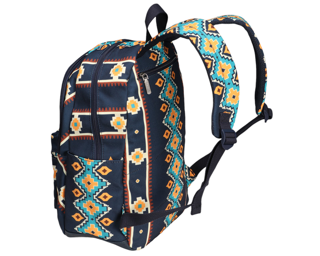 Wrangler Southwestern Canvas Backpack - Navy