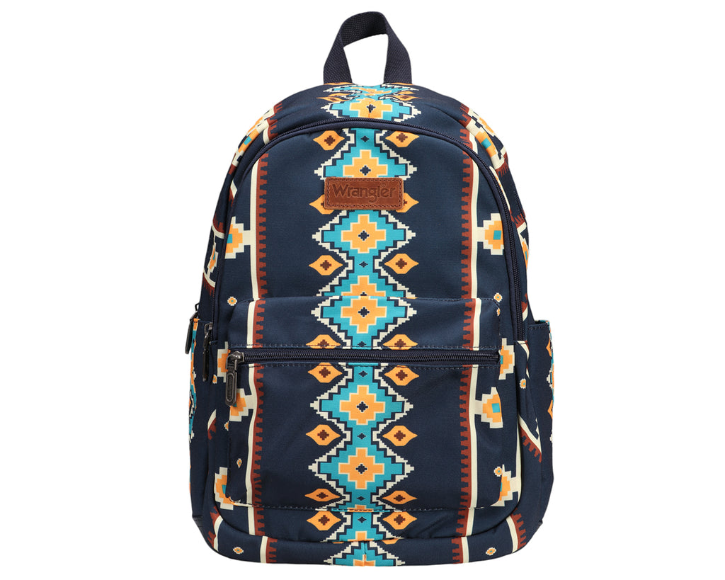 Wrangler Southwestern Canvas Backpack - Navy