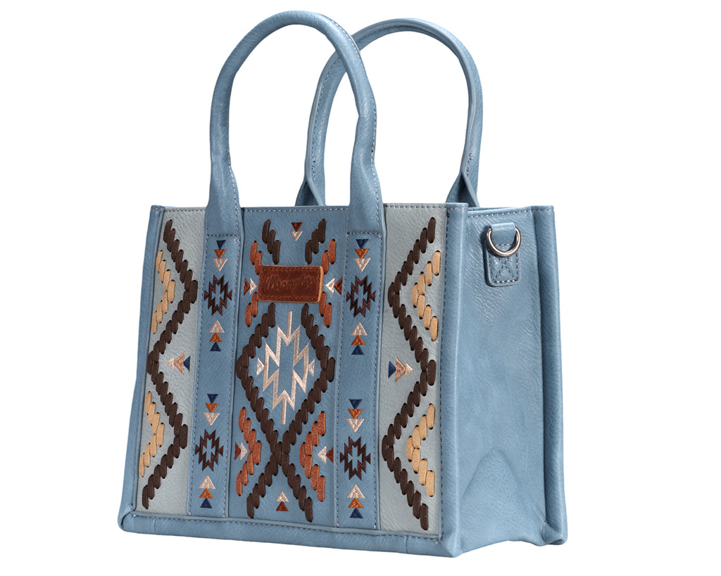 Wrangler Arizona Aztec Crossbody Handbag - Blue