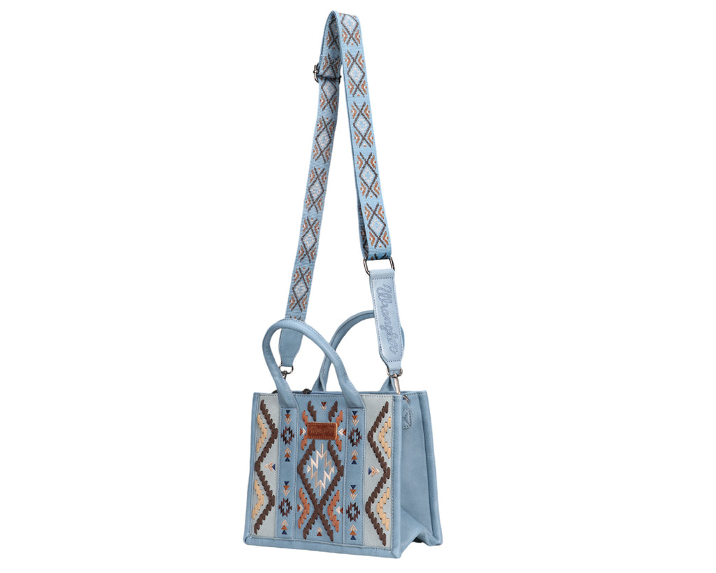 Wrangler Arizona Aztec Crossbody Handbag - Blue