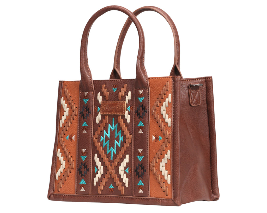 Wrangler Arizona Aztec Crossbody Handbag - Tan