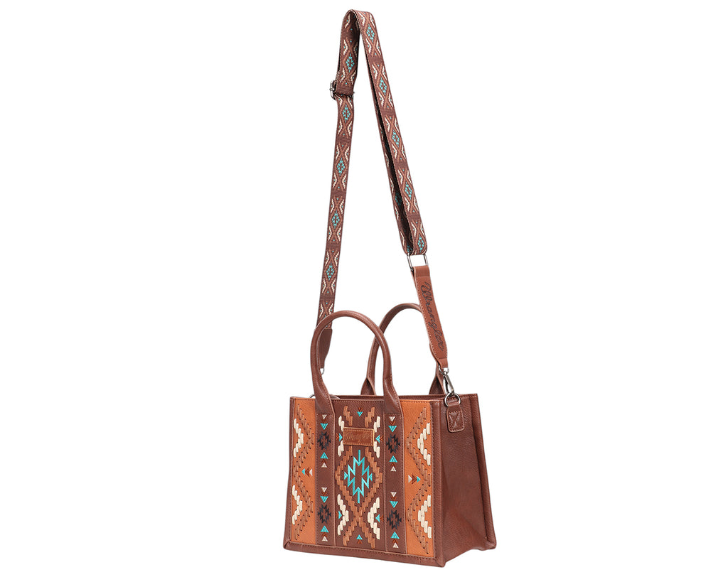 Wrangler Arizona Aztec Crossbody Handbag - Tan