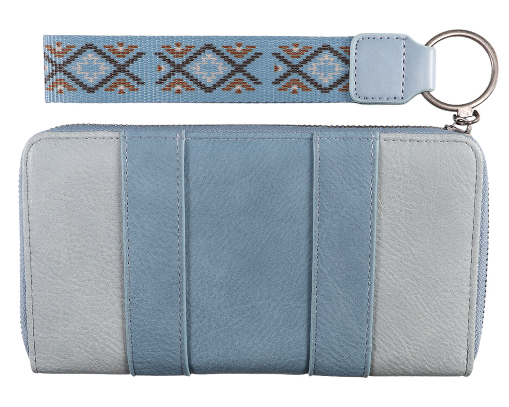 Wrangler Arizona Aztec Wallet - Blue