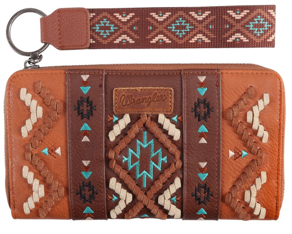 Wrangler Arizona Aztec Wallet - Tan